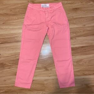 FRANK AND EILEEN Pink Wicklow Pants